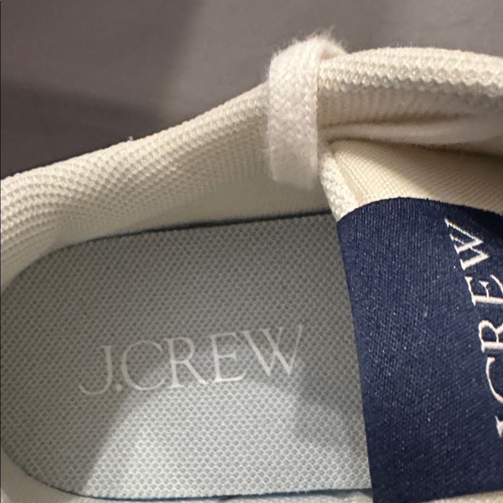 J. Crew women size 6 Navy and Cream Sneakers new without box - Picture 6 of 6